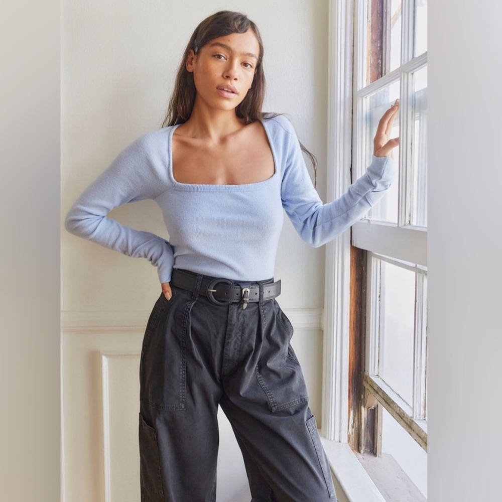 We The Free by Free People "BB Layering Top" in Light Blue